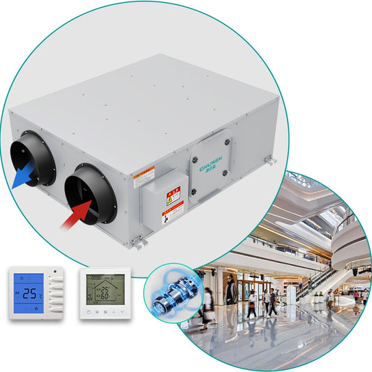 Apartment HRV ERV Fresh Air Ventilation System Recuperator HVAC Ventilation System with Heat Recovery (Copy)