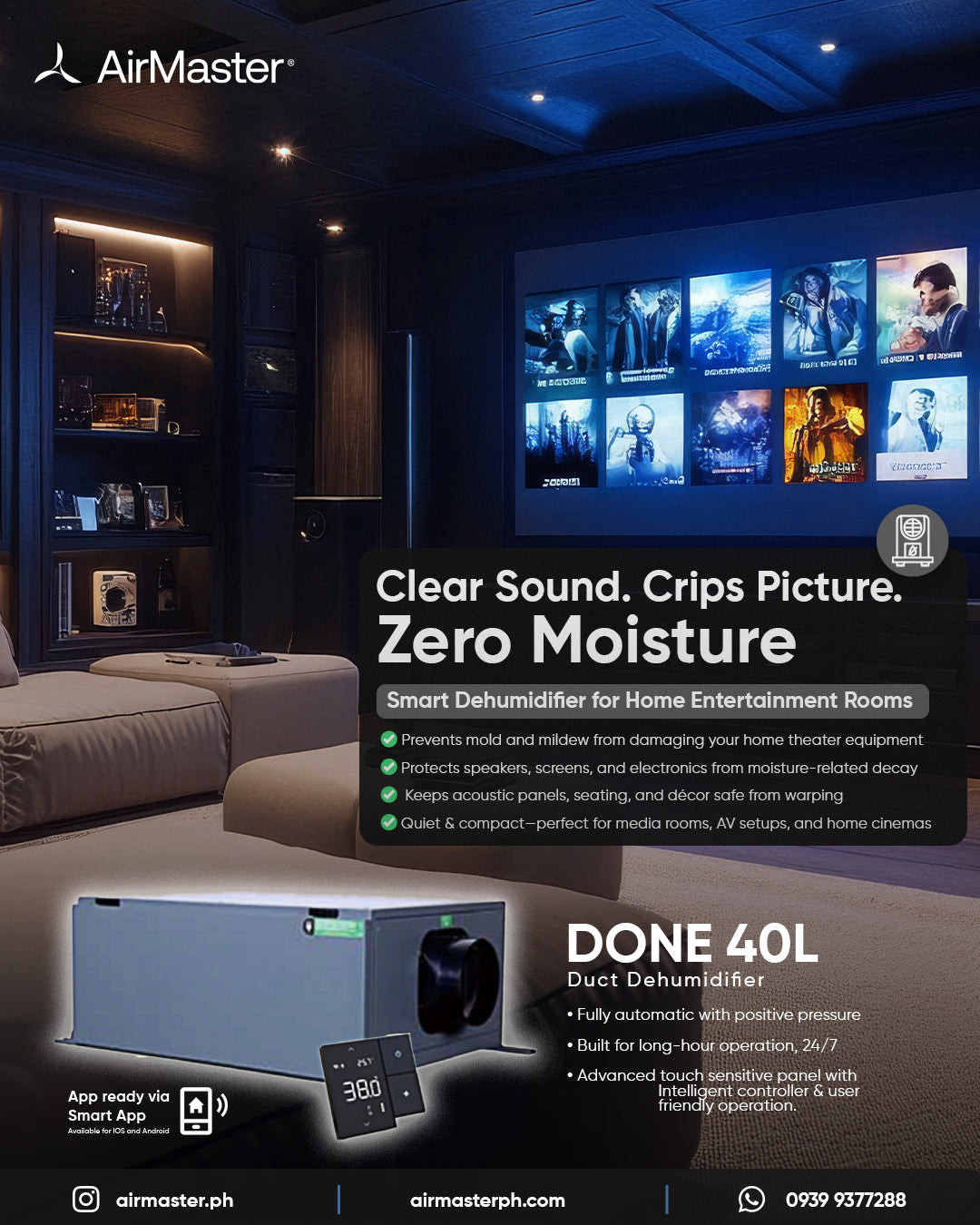 Dehumidifier 40L Ceiling Type DONE