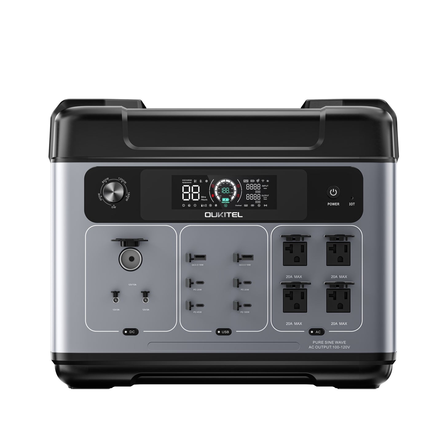 Oukitel P20001 Plus 2048Wh Solar Power Station